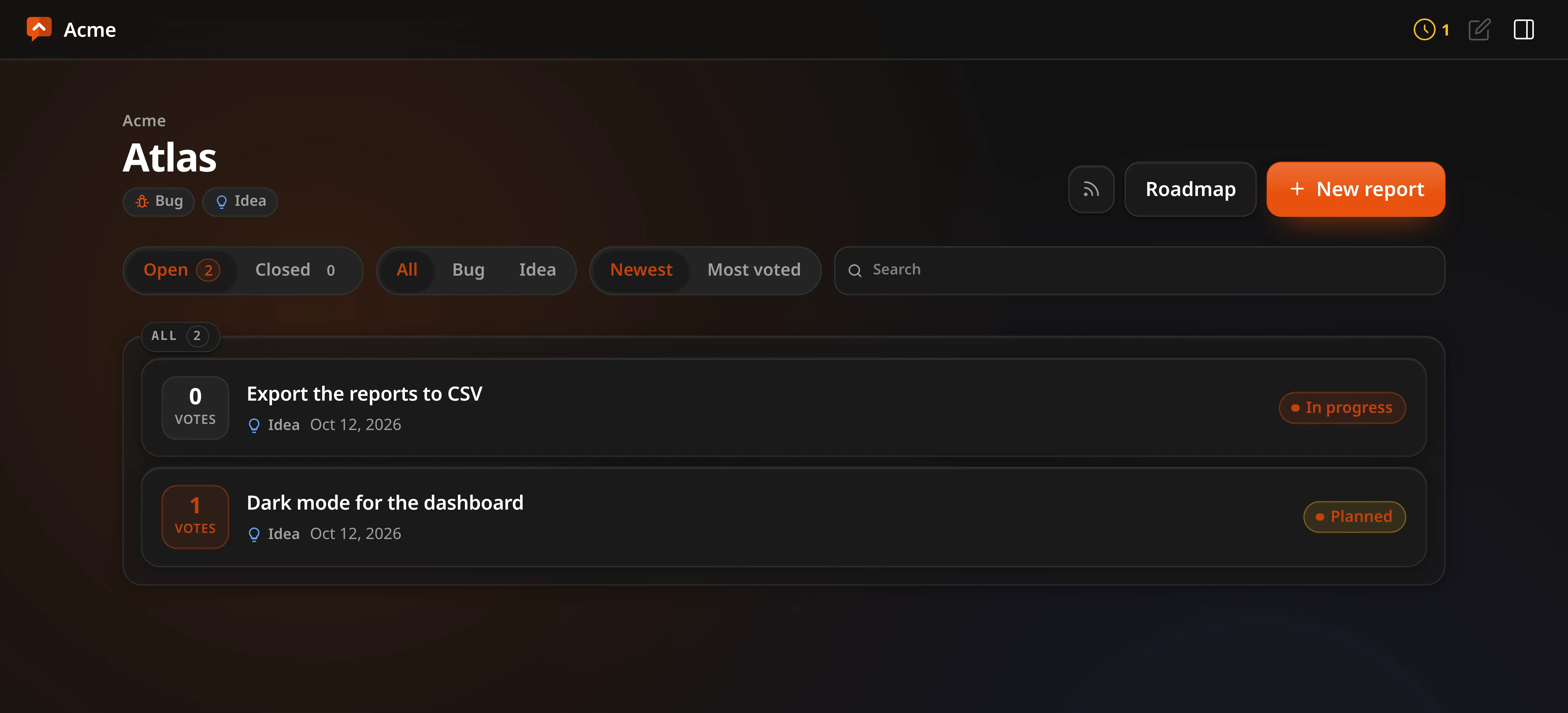 The public page of a repository