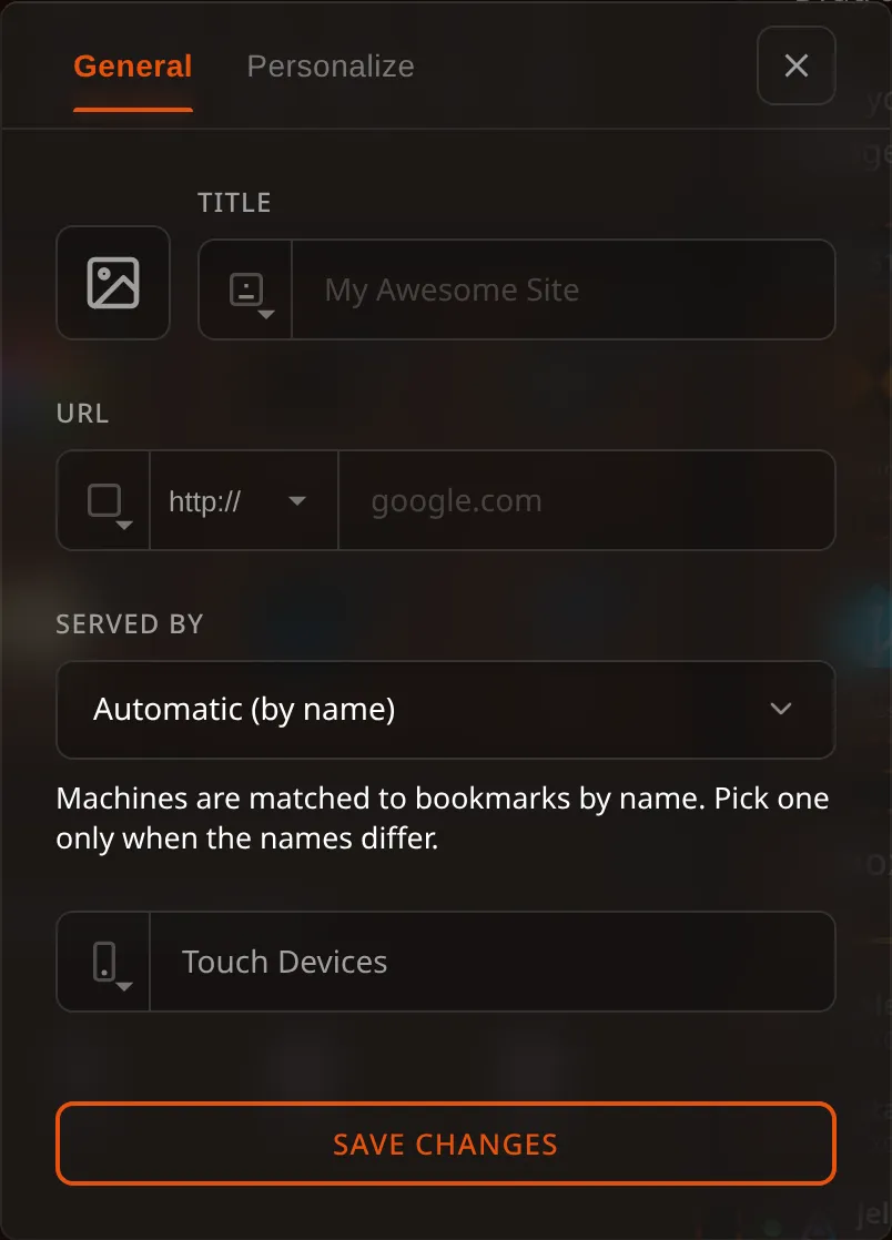 Adding a bookmark