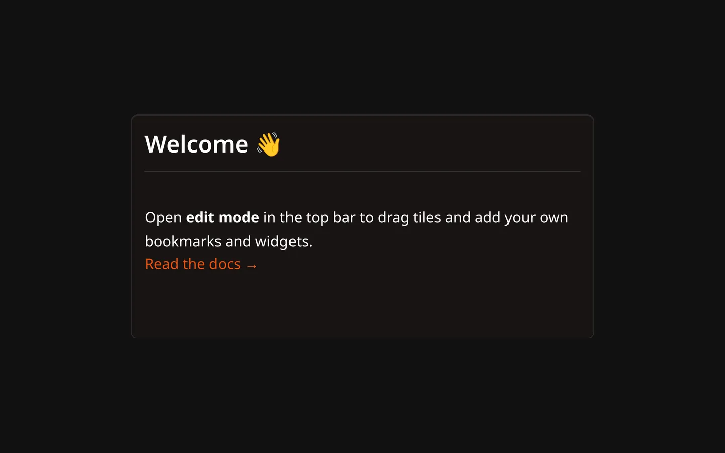 Markdown Widget